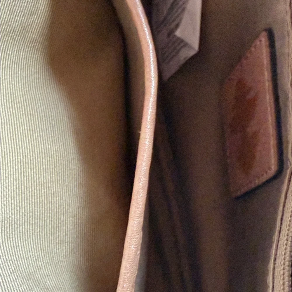 Céline Dion Collection Pebbled Leather Crossbody Bag in Blush Taupe - Picture 7 of 14
